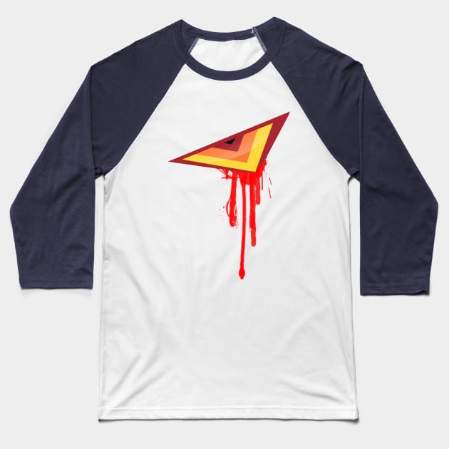 Killer Eye Baseball T-Shirt by mykillsart01
